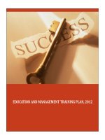 Chương trình đào tạo quản lí và giáo dục năm 2012