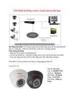 Giới thiệu hệ thống camera và giá camera phù hợp