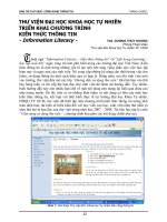 Thu viện ĐH KH-TN triển khai chương trình kiến thức thông tin