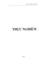 Thực nghiệm  sự hấp thụ Trinitrophenol trên Hydrotalcite