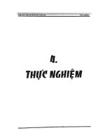 Thực nghiệm về tinh dầu bạch đàn chanh