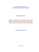 Nghiên cứu mô phỏng quá trình mưa - dòng chảy phục vụ sử dụng hợp lý tài nguyên đất và nước