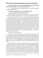 TÌNH HÌNH THỰC HIỆN CHẤT LƯỢNG DỊCH VỤ VIỄN THÔNG CỦA BƯU ĐIỆN TỈNH HÀ TÂY