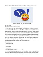 PHÂN TÍCH CHIẾN LƯỢC CỦA TẬP ĐOÀN YAHOO!INC