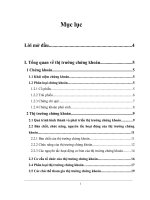 Một số giải pháp hoàn thiện thị trường chứng khoán