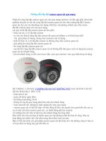 Hướng dẫn lắp đặt camera quan sát qua mạng