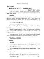 Giáo trình Kỹ thuật nghiệp vụ ngoại thương - Chương 12