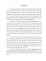 Giải pháp hoàn thiện chính sách phát triển công nghiệp Việt Nam giai đoạn 2001 2020