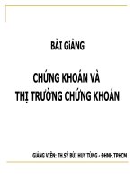 Chứng khoán và thị trường chứng khoán