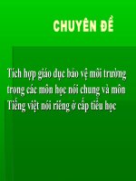 Giáo dục môi trường trong Tiếng Việt