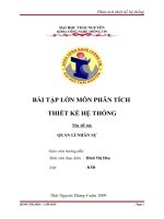 Thiết kế hệ thống quản lý nhân sự