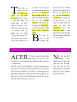 Acer Việt Nam giới thiệu Bảo Hành Vàng