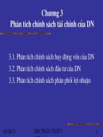 Phân tích chính sách tài chính doanh nghiệp