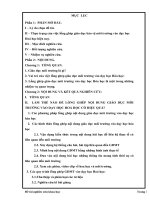 Việc lồng ghép giáo dục bảo vệ môi trường vào dạy học Hóa học