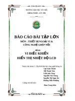 Vi điều khiển hiển thị nhiệt độ LCD