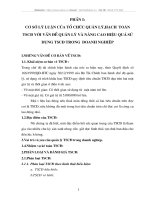 Tổ chức quản lý, hạch toán TSCĐ với vấn đề quản lý và nâng cao hiệu quả sử dụng TSCĐ trong doanh nghiệp