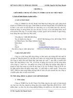 Kế toán chi phí san xuất và tính giá tại công ty cao su kĩ thuật Việt Nhật