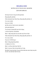 Huong dan su dung dau ghi hinh QTD 6304-6306-6316