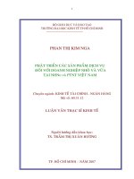 516 Phát triển các sản phẩm dịch vụ đối với doanh nghiệp nhỏ và vừa tại Ngân hàng Nông nghiệp và Phát triển Nông thôn Việt Nam