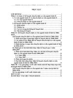 kế hoạch chuyển dịch cơ cấu ngành kinh tế ở Việt Nam hiện nay