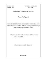 cải cách hệ thống ngân hàng một số nước châu Á sau khủng hoảng tài chính - tiền tệ