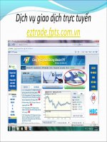 Dịch vụ giao dịch trực tuyến