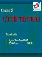 Chương 28: Cải tiến tiến trình
