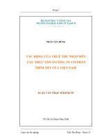 49 Tác động của thuế thu nhập đến cấu trúc vốn ở Công ty Cổ phần Niêm yết ở Việt Nam