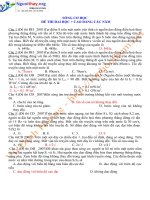 SÓNG CƠ HỌC – ĐỀ THI ĐAI HỌC + CAO ĐẲNG CÁC NĂM