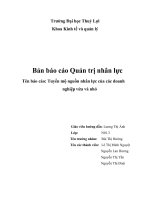 Tuyển mộ nguồn nhân lực của các doanh nghiệp vừa và nhỏ