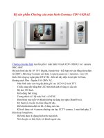 Giới thiệu bộ sản phẩm Chuông cửa màn hình Commax CDV