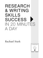 Research and Writing Skills Success in 20 mins a day