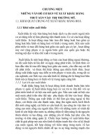 NHỮNG VẤN ĐỀ CƠ BẢN VỀ XUẤT KHẨU HÀNG  THUỶ SẢN VÀO  THỊ TRƯỜNG MỸ