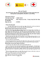 Báo cáo Tổng kết Dự án Kế hoạch việc làm cho người khuyết tật và nhóm người dễ bị tổn thương khác tại Quảng Ninh , Hòa Bình và Lâm Đồng