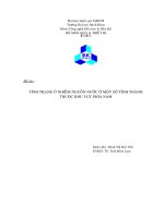 Tình trạng nhiễm độc