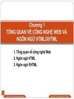 Công nghệ web và ngôn ngữ HTML/XHTML
