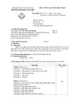 Hóa vô cơ - Hữu cơ đại cương