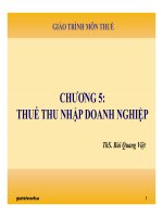 Giáo trình cung cấp những kiến thức cơ bản về thuế - thuế thu nhập doanh nghiệp