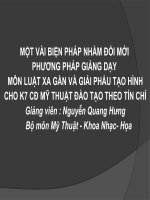 Một vài biện pháp nhằm đổi mới phương pháp giảng dạy môn luật xa gần