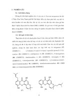Nghiên cứu  thành phần hóa học cây sơn vé, họ bứa