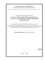 204 Nghiên cứu đổi mới hệ thống quản lý đất đai để hình thành và phát triển thị trường bất động sản ở Việt Nam  Báo cáo tổng hợp chính sách đất đai của nước ngoài liên quan đến thị trường bất động sản