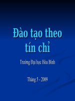Đào tạo tín chỉ và các lợi thế