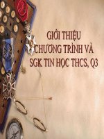 Giới thiệu chương trình và SGK tin học THCS
