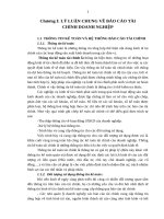 Báo cáo tình hình thực trạng tài chính doanh nghiệp