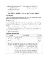 Hướng dẫn trình bày BCTTTN