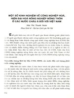 Một số kinh nghiêm công nghiệp hóa, hiện đại hóa nông thôn