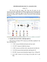 MÔ HÌNH KINH DOANH CỦA AMAZON.COM