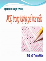 MCQ trong lượng giá học viên