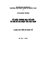 106 Tổ chức thương mại thế giới và vấn đề gia nhập của Việt Nam