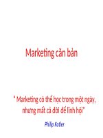 Marketing căn bản - Chương 1